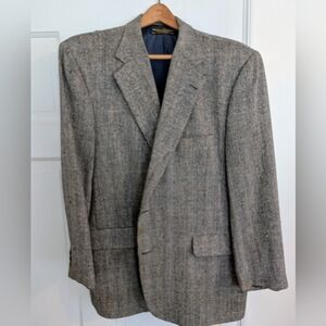 Brooks Brothers Gray Herringbone Tweed Sport Coat sz44